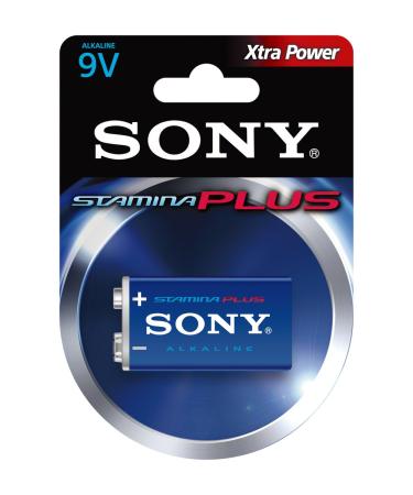 SONY S-6AM6B1A Stamina Plus Alkaline Batteries (9V Single)