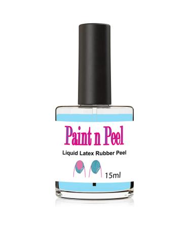 Nail Paint & Peel Off Liquid Nails Art Tape Blue Latex Rubber