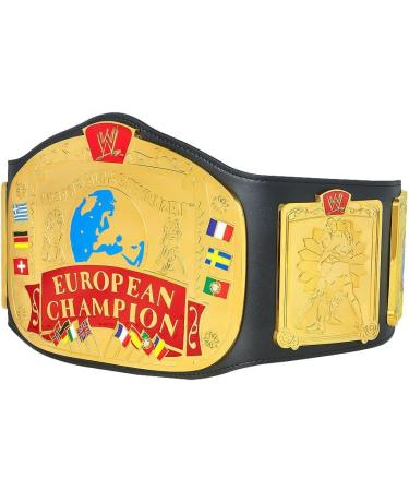WWE Authentic Wear European Championship Replica Title Belt Multi - Buy Online on GoSupps.com