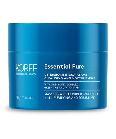 Korff Essence 2in1 cleansing and scrubbing mask removes blockages for normal and combination skin 50 ml