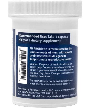 Fairhaven Health FH PRObiotic for Men | 30 Capsules - Prostate & Digestive Support - Buy Online on GoSupps.com