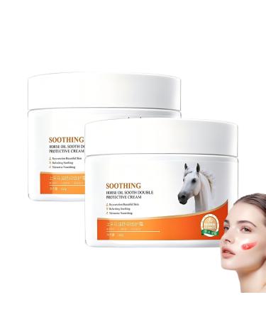 Lot de 2 cr mes hydratantes l'huile de cheval - 160 g - Fra che et hydratante - Non grasse - Nourrit intens ment la peau