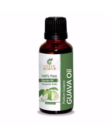 Guava Seed Oil -(Psidium Guajava)- Carrier Oil 100% Pure Natural Undiluted Uncut Therapeutic Grade Oil 1.69 Fl.OZ GUAVA OIL 50ML (1.69 Fl.OZ)