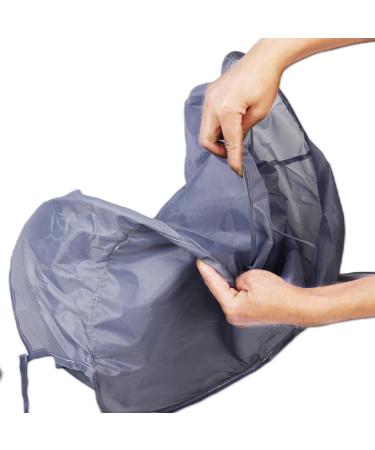 MCAORI Waterproof Shaving Leg Hair Bib Unisex Body Hair Aprons Foldable Umbrella Cape Barber Home Hairdressing Cape Cover Cloth - Buy Online on GoSupps.com