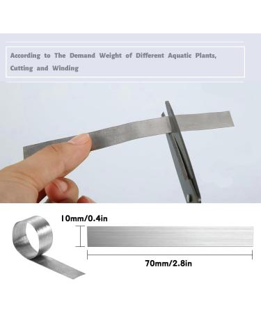HIXNUG Aquarium Plant Weights Anchors Bendable Metal Plant Anchors Aquarium Plant Over Weight Reinforced Lead Sheet for Live Plants Prevents Floating (24) - Buy Online on GoSupps.com