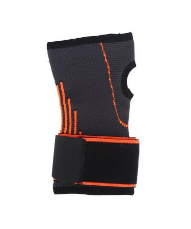 Buy Pwshymi Black-Orange Wrist Brace | Durable Sports Support with Hook & Loop Strap - Ideal for Athletes | International Shipping Available - Buy Online on GoSupps.com