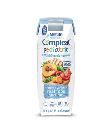 Compleat Pediatric Tube Feeding Formula, Unflavored, 8.45 Fl Oz (Pack of 24) Original 1.0 Unflavored