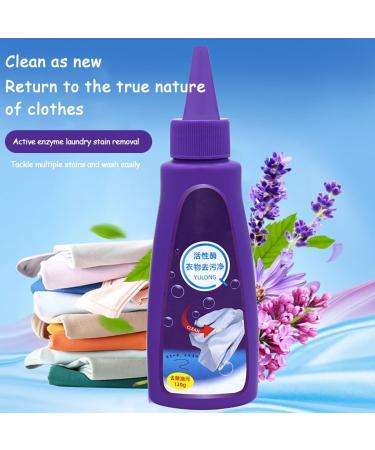 Affectionate Stain Remover 120ML 2024 New Active Enzyme Clothing Stain Remover Fast Grease Laundry Stains Cleaner For Clothes (1Pc) - Buy Online on GoSupps.com