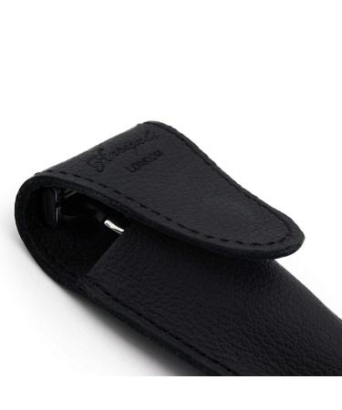 Luxurious 3-Edge Grade Knife Set with Leather Cover - Premium Wet Shaving Tool - Buy Online on GoSupps.com