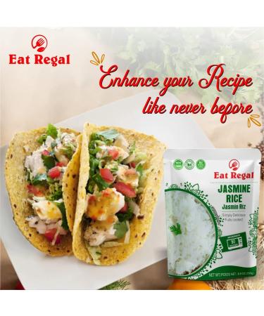 Regal Thai Jasmine Rice Hood & Tray - Ready to Eat in 90 Seconds - Nutritious & Delicious - 8.8 oz (Pack of 8) - Buy Online on GoSupps.com