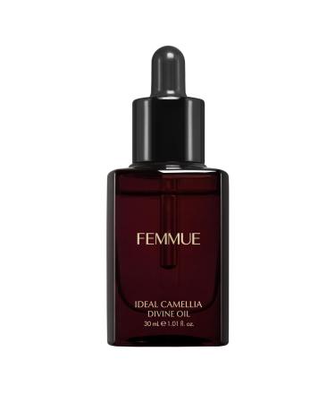 FEMMUE Ideal Camellia Divine Oil | Firming Face Oil with Camellia and Grapeseed | Anti Aging Barrier Repair Hydrating for Dry Skin | Korean Beauty Skincare