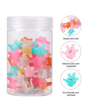 Lurrose 40pcs Mini Hair Claws & Crown Hairpins - Colorful Decorative Hair Clips for Kids | International Shipping Available - Buy Online on GoSupps.com