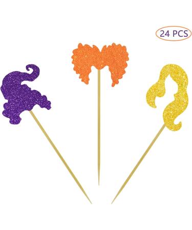 MATTTIME I Put A Spell On You Cake Topper Halloween Hocus Cupcake Pocus Toppers Party Decoration Witch Food Picks Glitter Fall Supplies - Buy Online on GoSupps.com
