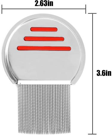 3 Pcs Reusable Gritty Nit Comb Set for Head Lice Treatment - Red Blue Green - Buy Online on GoSupps.com