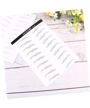 Gogogmee 2 Pairs 4d Imitation Eyebrow Makeup Brow Sticker Simulation Eyebrow Disposable 3d Makeup Tools - Buy Online on GoSupps.com