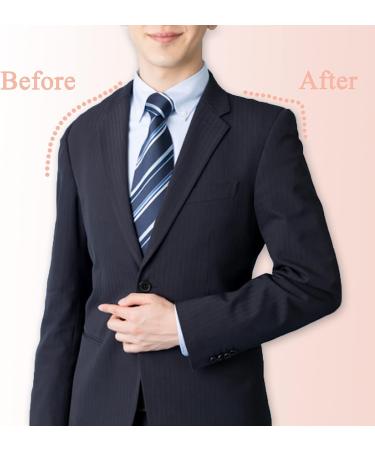 Sloping Shoulder Pad Set | 2cm Thick Sponge Pads for Men and Women | Sewing Supplies for Blazer, Suit, T-Shirt | Black+White - 2 Pairs - Buy Online on GoSupps.com