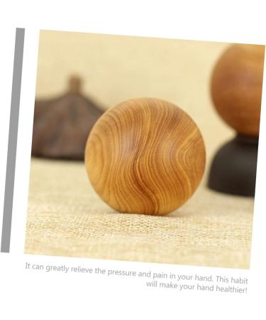 TOVINANNA 8-Piece Wooden Hand Massage Balls - Neck Massager & Hand Training Globes for Exercise & Relaxation - Perfect for All Ages - Buy Online on GoSupps.com
