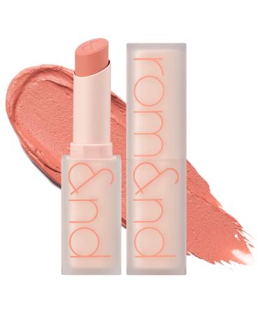 rom&nd Zero Matte Lipstick 3g 09 SHELL NUDE Intense Color Highly Pigmented Last All Day Weightless Smooth Velvet Texture Matte Finish Without Drying or Flaking Ultra-Adhesive Formula