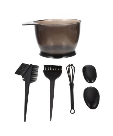 Healifty Hair Dye Coloring Kit 5Pcs - Hair Dye Bowl Hair Dye Brush Hair Dye Comb Ear Cover Mixer Hair Dying Accessory Kit for Salon & Home Hair Coloring (Black) Black 5pcs - Buy Online on GoSupps.com