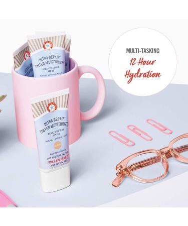 First Aid Beauty Ultra Repair Tinted Moisturizer SPF 30 1.0 oz - Light | Colloidal Oatmeal & Hyaluronic Acid - Buy Online on GoSupps.com