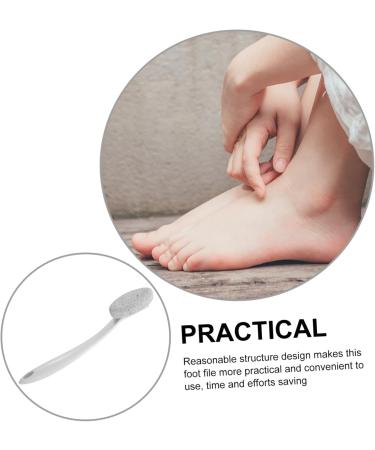 minkissy Tool Foot Pumice for Dead Skin Foot File Long Handle Pumice Stone Foot Scrubber Pumice Stone for Hands Pumice Stone for Body Pumice Stone for Feet Plastic White Manual Remover - Buy Online on GoSupps.com