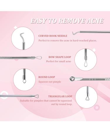 Blackhead Acne Removal Extractor Kit | Professional Stainless Pimple Blemish Tools with Storage Box - 4PCS - Buy Online on GoSupps.com