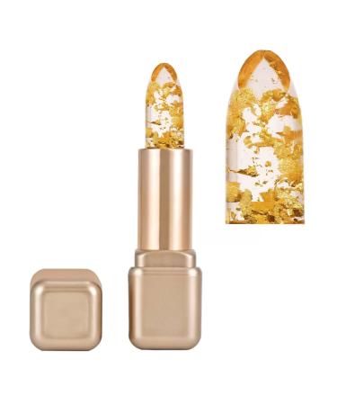 COLORCODE Color Changing Lipstick for Women with 24K Gold Flakes Moisturizing and Long Lasting Clear Color Changing pH Lip Gloss with Jojoba and Meadowfoam Seed Oil Golden Aura #001 Golden Aura