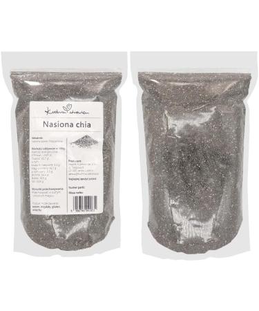 Kuchnia Zdrowia Chia Seeds - 1 kg High Quality Vegan Superfood - Resealable Packaging - Shop Now! - Buy Online on GoSupps.com