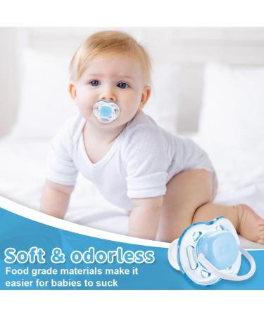 Eihi 4 Pieces Pacifier Set for 0-6 Months | MAM Tooth-Friendly Baby Pacifiers - Extra Light & Airy Design Special Silicone - Buy Online on GoSupps.com