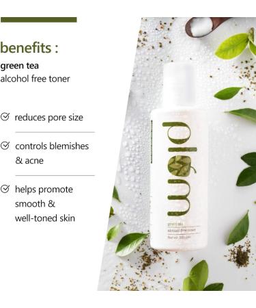  Plum Plum Green Tea Night Toning and Renewing Clarity Gel 250 ml (pack of 2) for oily and acne-prone skin vegan skincare - Buy Online on GoSupps.com