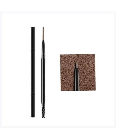 PiurUf Eyeliner 1pc 2in1 Waterproof Double-Ended Eyebrow Pencil Blooming Eye Bloom NO Makeup Natural Brow Black Pen 1.5mm Black Eyeliner Pen (C)
