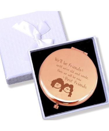 Blue Leaves Best Friend BFF Gifts for Women - Funny Long Distance Birthday Mirror - Buy Online on GoSupps.com