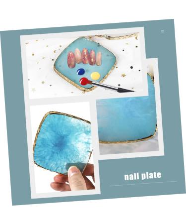2pcs Nail Art Palette Set - Nail Polish Mixing & Display Tool for Professional Nail Art Design - Buy Online on GoSupps.com