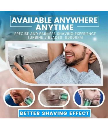 Buy Pocket Size Washable Electric Razor for Men - Cordless Rechargeable & Portable Mini Shaver (Black) for Travel - Buy Online on GoSupps.com