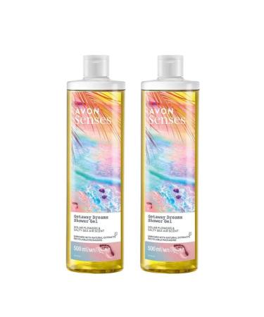 Avon Senses Getaway Shower Gel 500ml set of two