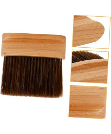 POPETPOP Neck Brush Freestanding Neck Duster Salon Haircut Bristles Neck Duster Brush Broken Hair Remove Brush Hair Cut Brush Hair Cutting Kits Barber Brush Beech Hair Products Soft Fur 12X11X2CM As Shown - Buy Online on GoSupps.com