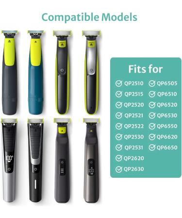 6Pcs Guide Combs for Philips One Blade & One Blade Pro QP Series - Stubble Combs (1/2/3/5) - Skin and Body Comb with Storage Cases - Buy Online on GoSupps.com