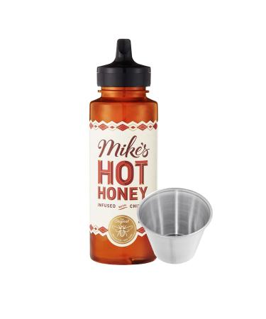 ZippySweets - Hot Honey Infused with Chilies (340g) - Spicy Honey with Bonus Dipping Cup - Premium Chili Infused Honey Perfect for Drizzling Dipping Cooking and Marinades