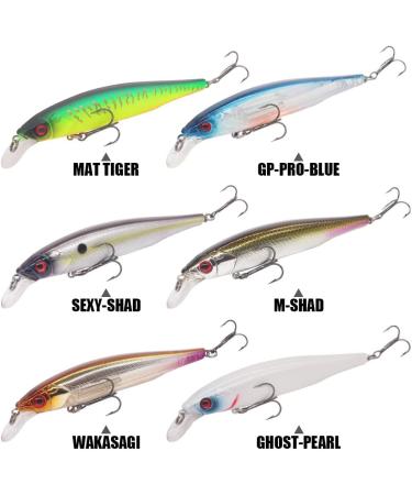6-Piece Jerkbait Kit for Bass Fishing - 110mm Minnow Lure, Suspending Jerk Baits Fishing Lures - Buy Online on GoSupps.com