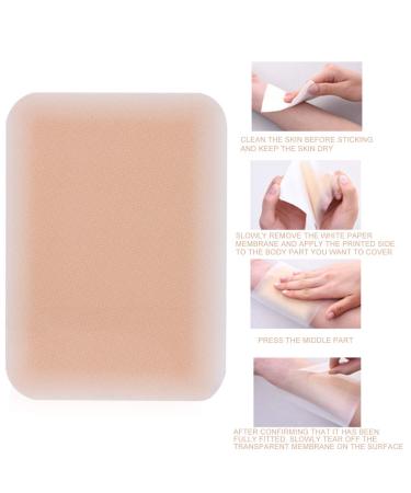 Breathable Waterproof Tattoo Cover Up Sticker | Ultra Thin Concealing Tape for Invisible Scars & Birthmarks | Flesh Colored Patch | Translucent Light Skin Tone - Buy Online on GoSupps.com