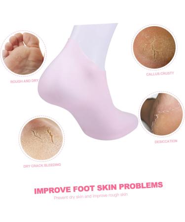 minkissy 2 Pairs Protective Socks Spa Socks Moisturizing Feet Sock Moisturizing Stocking Cracked Feet Socks Heel Sockss Foot Heel Protector Socks Women Socks Open Toe Socks Sebs Lotion Miss - Buy Online on GoSupps.com