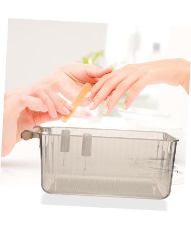 FRCOLOR Nail Soak Bowl Nail Art Accessory Nails Exfoliating Containers Nail Art Soak Bowl Nail Art Bowl Nail Manicure Bowls Trending Products 2023 Soaking Container Beech Organizer Wood 28x15.5cm Grey - Buy Online on GoSupps.com