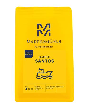 Marterm hle Marterm hle Santos Mild Coffee Beans 1 kg | Arabica | Aromas: almond sweet milk | Fully roasted coffee beans low acidity