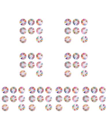 FRCOLOR 64 Boxes Soft Pottery Polymer Clay Fruit Slices Clay Diy Patch Manicure Patch Polymer Clay Patch Assorted Nail Slices Charms Nail Decoration Hair Bow Resin 3d Decorations Cartoon