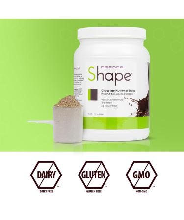 Orenda Shape® Chocolate Protein Shake | Plant-Powered Pea & Brown Rice Blend | Green Superfoods & Fiber | Ready-to-Serve | 21.4oz - Buy Online on GoSupps.com