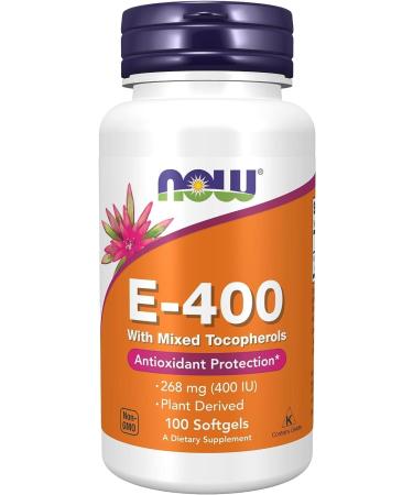 Now E-400 IU Mixed Tocopherols 100 Softgel