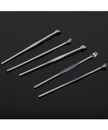5Pcs Stainless Steel EarPick Cleaner Ear Pick Wax Curette Remover Care Tool Hot Ear Cleaning Tool With Light - Buy Online on GoSupps.com