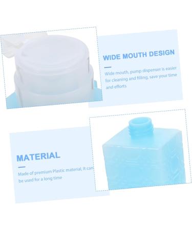 Beatifufu Nail Gel Polish Gel Nail Polish Plastic Travel Shampoo Bottle Cotton Ball 6x5x13cm Blue - Buy Online on GoSupps.com