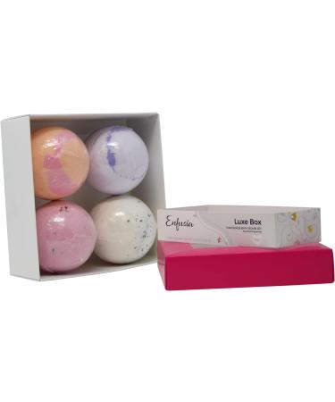 Enfusia Luxurious Handmade Bath Bomb Gift Set - 4 Pack in Customer Favorite Scents - Buy Online on GoSupps.com