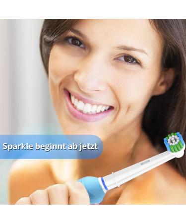 16-Piece Precision Brush Set for Oral-B Electric Toothbrushes - 8 White & 8 Black | Compatible Replacement Heads - Buy Online on GoSupps.com